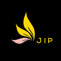 JIP  logo design template vector. JIP Business abstract connection vector logo. JIP icon circle logotype.
