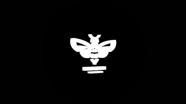 queen bee 3d logo rotation