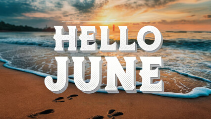 Hello June Greeting Card