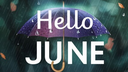 Hello June Greeting Card