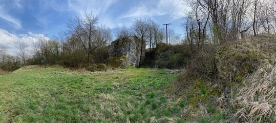 Auf dem Weg zur geologischen Formation Katzenschwanz bei Obersachswerfen
