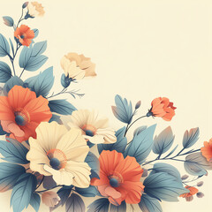 Flowers, pattern, backdrop, design, ornate