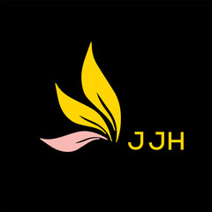 JJH  logo design template vector. JJH Business abstract connection vector logo. JJH icon circle logotype.
