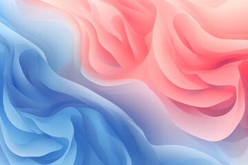 Rose Pink to Dusty Blue abstract fluid gradient design, curved wave in motion background for banner, wallpaper, poster, template, flier and cover - obrazy, fototapety, plakaty
