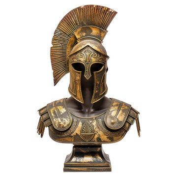  Achilles' armor of Greek Art objsect iolate on transparent png.
