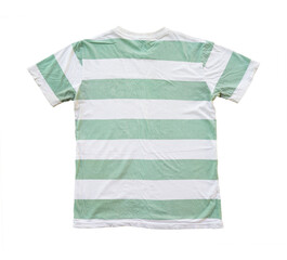 striped t-shirt isolated on white background
