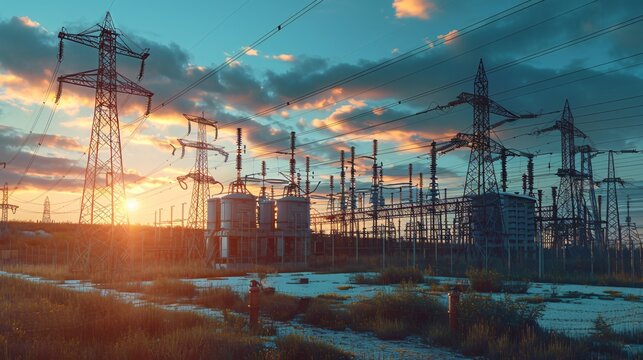 Generator switchyard a bastion of energy conversion fortified by the adjacent substation