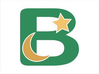 Islamic Alphabet Letter A Illustration