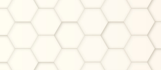 3d hexagonal structure futuristic white background and embossed hexagon abstract with hexagon background. honeycomb hexagonal background. Hexagon shape, white, shiny black. hexagon pattern shape.