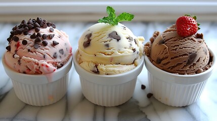 ice cream in large loads. coffee cream and chocolate perfect for a family that eats ice cream. created by  created by ai
