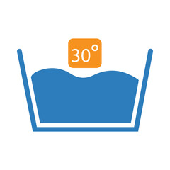 30, 30 degree, water, liquid, warm, pot, glass, 30 degrees washing laundry symbol icon
