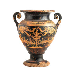Krater of Greek Art objsect iolate on transparent png.
