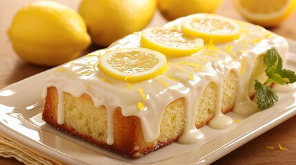 Pound cake elevated with the addition of lemony yogurt promises a delightful taste experience
