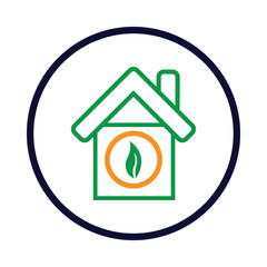 eco, house, leaf, home, eco house icon