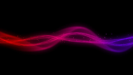 流れるラインの背景イラスト