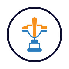 badge, winner, trophy, cup, first, award, sign, icon, first place trophy icon