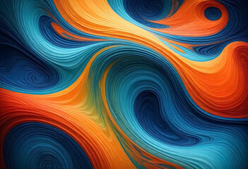 Obraz premium a colorful abstract background with a colorful pattern of waves