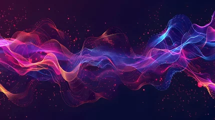 Foto auf Acrylglas Fraktale Wellen colorful wave