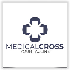Obraz premium Medical cross logo design template