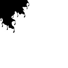 Paintbrush splotch corner