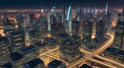  futuristic city montage