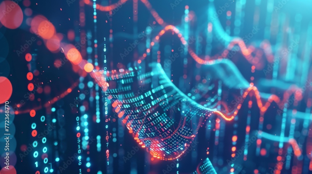 Poster Technology for digital transformation or big data.