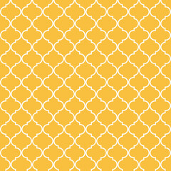 Seamless yellow  moroccan islamic pattern 