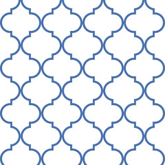 Arabesque Mosaic. Geometric Trellis Tile. Quatrefoil Arabian Ethnic Tesselation. Cool Persian Pattern. Traditional Seamless Moroccan Ornament . Vintage Geo Hijri.