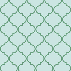 Arabesque Mosaic. Geometric Trellis Tile. Quatrefoil Arabian Ethnic Tesselation. Cool Persian Pattern. Traditional Seamless Moroccan Ornament . Vintage Geo Hijri.