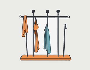 Coat Rack Flat Icon