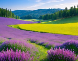 landscape with field