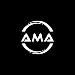 AMA Letter Logo Design, Inspiration for a Unique Identity. Modern Elegance and Creative Design. Watermark Your Success with the Striking this Logo.