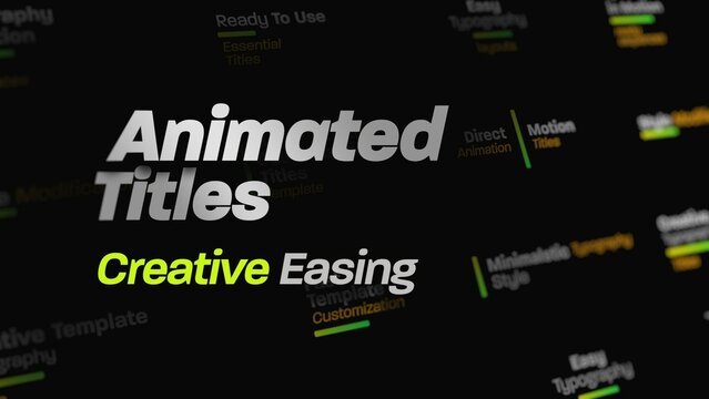 Creative Easing Text Animations