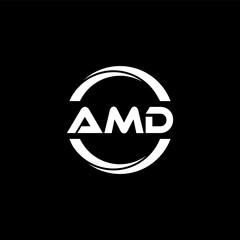 AMD Letter Logo Design, Inspiration for a Unique Identity. Modern Elegance and Creative Design. Watermark Your Success with the Striking this Logo.