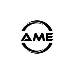 AME Letter Logo Design, Inspiration for a Unique Identity. Modern Elegance and Creative Design. Watermark Your Success with the Striking this Logo.
