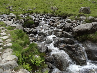 Waterfall on the way up Scafell pike