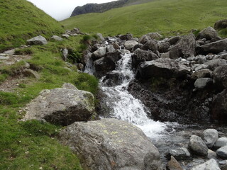 Waterfall on the way up Scafell pike