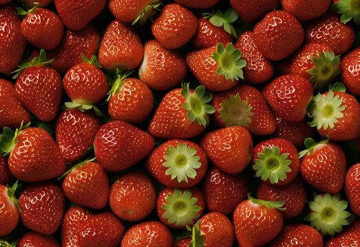 very delicious red strawberries
