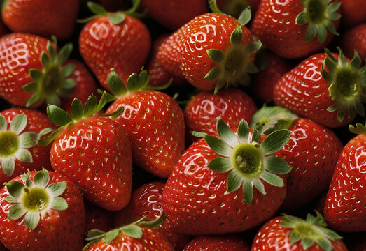 very delicious red strawberries