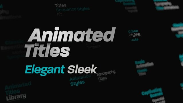 Elegant Sleek Ttile Animation Scenes