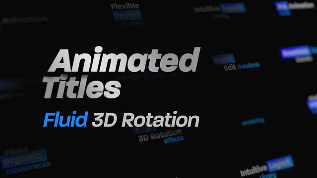 Fluid 3D Rotation Aninmation Titles
