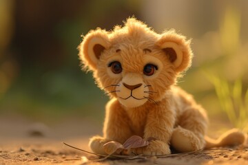Obraz na płótnie Canvas baby lion cub