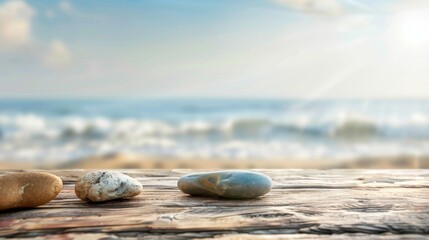 Natural beach stones
