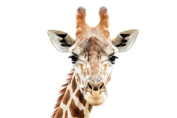 Obraz premium Giraffe isolated on white background