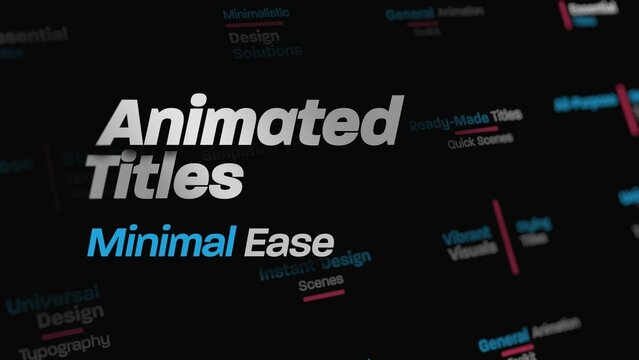 Minimal Ease Text Animation Scenes