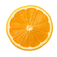 orange slice isolated on transparent background, PNG available