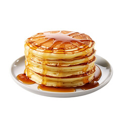 Pancake isolated on transparent background, PNG available