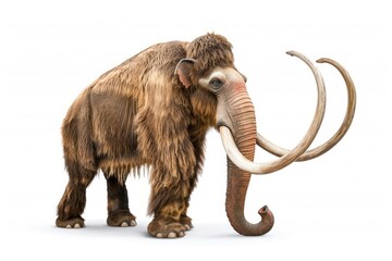 Obraz premium Mammoth isolated on a white background
