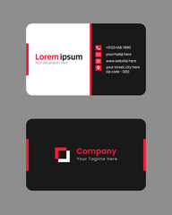 minimalist modern corporate visiting card design