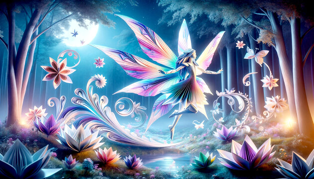 月夜に踊る妖精